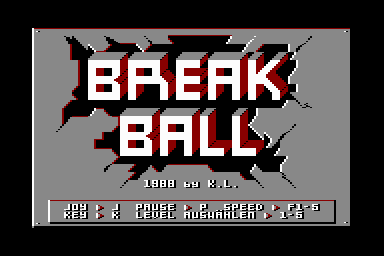 Break Ball - C64 Screen