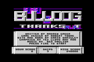 Bulldog - C64 Screen