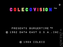 Burgertime - Colecovision Screen