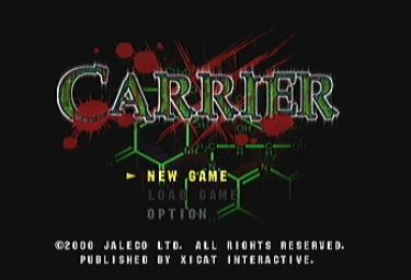 Carrier - Dreamcast Screen