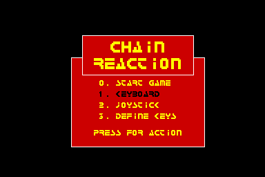 Chain Reaction - C64 Screen