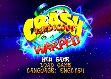 Crash Bandicoot 3: Warped - PlayStation Screen