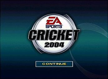 Cricket 2004 - PS2 Screen