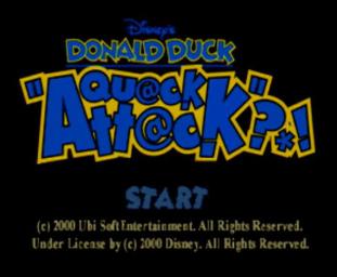 Donald Duck Quack Attack - N64 Screen