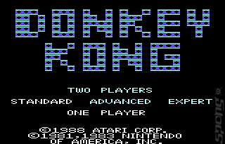Donkey Kong - Atari 7800 Screen