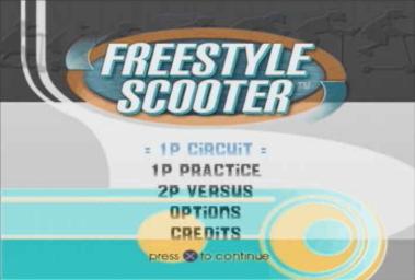 Freestyle Scooter - PlayStation Screen