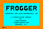 Frogger - C64 Screen