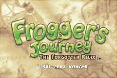 Frogger's Journey: The Forgotten Relic - GBA Screen