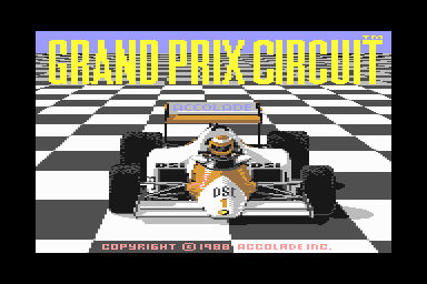 Grand Prix Circuit - C64 Screen