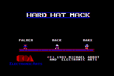 Hard Hat Mack - C64 Screen