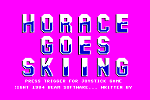 Horace goes Skiing - C64 Screen