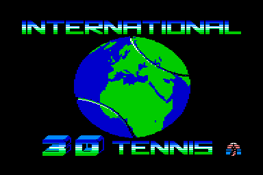 International 3D Tennis - C64 Screen