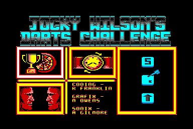 Jocky Wilson's Darts Challenge - C64 Screen