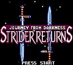 Journey from Darkness: Strider Returns - Game Gear Screen