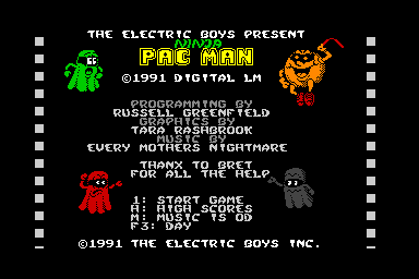 Ninja Pac Man - C64 Screen