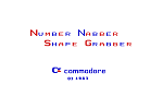 Number Nabber Shape Grabber - C64 Screen