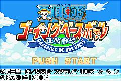 One Piece Going Baseball - GBA Screen