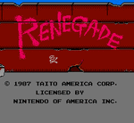 Renegade - NES Screen