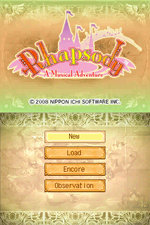 Rhapsody: A Musical Adventure - DS/DSi Screen