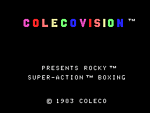 Rocky Super Action Boxing - Colecovision Screen