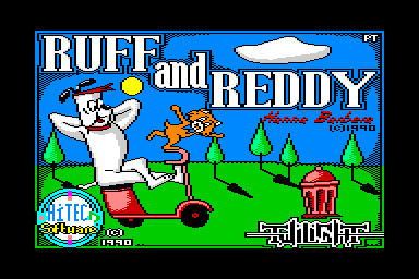 Ruff and Reddy in the Space Adventure - C64 Screen