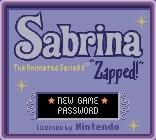 Sabrina Zapped - Game Boy Color Screen