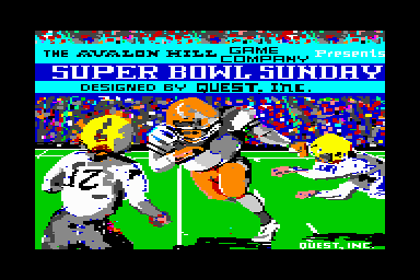 Super Bowl Sunday - C64 Screen