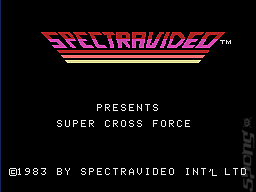 Super Cross Force - Colecovision Screen