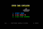 Super Tank Simulator - C64 Screen