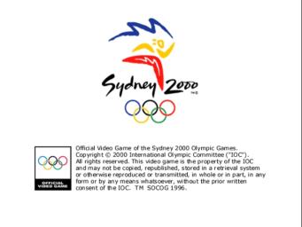 Sydney 2000 - PlayStation Screen