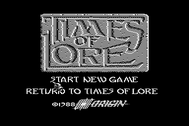 Times of Lore - C64 Screen