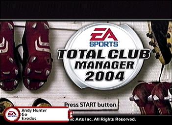 Total Club Manager 2004 - PS2 Screen