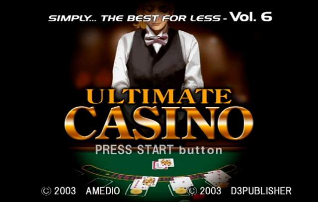 Ultimate Casino - PS2 Screen